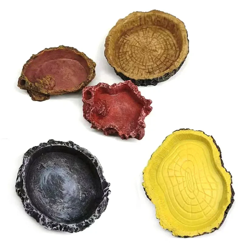 Pet Reptile Feeder Bowl Resin  – Aquarium Fish Jar recenzja i cena