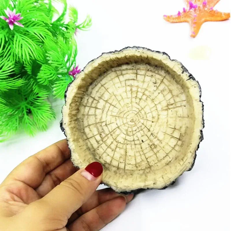 Pet Reptile Feeder Bowl Resin  – Aquarium Fish Jar recenzja i cena